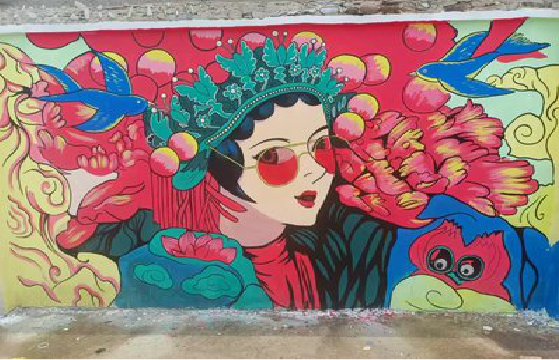 宣恩墙体彩绘-网红墙