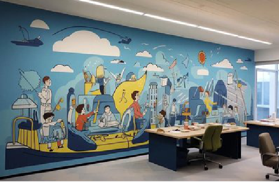 宣恩办公室墙绘的特点。