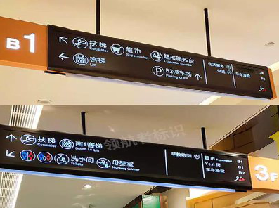 宣恩如何通过商场标识牌引导客流分布？